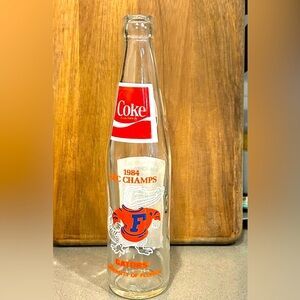 1984 Florida Gator Sec Champs Coke bottle